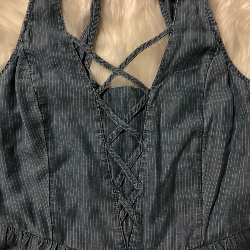 American Eagle chambray denim romper - Picture 3 of 5